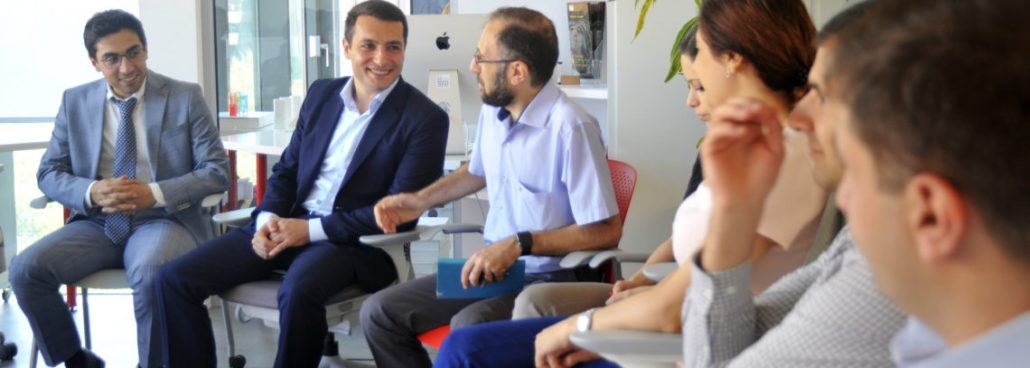 We had the pleasure of hosting Deputy Minister of Agriculture Armen Harutyunyan in our space, who met with the agriculture startups behind our ACBA Federation Fellowship program