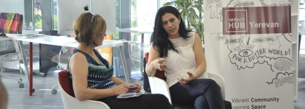 Impact Hub Yerevan was thrilled to host an informal conversation with NKR Deputy Foreign Minister Armine Aleksanyan. The session was moderated by journalist and Hub member Maria Titizian with an audience Q&A in the end