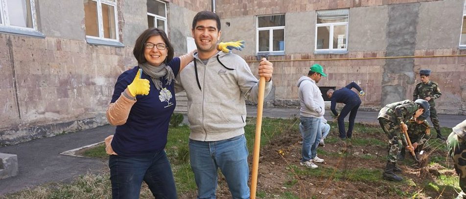 What a fun day! Our Impact Hub Yerevan community partnered with the Armenia Tree Project to plant trees at Pokr Mher educational complex in Nubarashen village